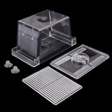 Aquarium Transparent Double Bowl Fighting Fish Mini House Incubator Box For Fry Isolation Hatchery Reptile Cage Turtle House