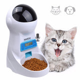 3L Automatic Pet Food Feeder With Voice Recording Pets food Bowl For Medium Small Dog Cat LCD Screen Dispensers 4 times One Day