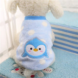 Cartoon Puppy Coats Jacket Warm Fleece Small Dogs