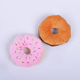 13Cm Sightly Pet Chew Cotton Donut Play Toys Lovely Pet Dog Puppy Cat Tugging Chew Squeaker Quack Sound Toy Chew Donut Play Toys
