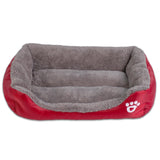 9 Colors Paw Pet Sofa Beds Waterproof Bottom Soft Fleece Warm Bed