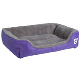 9 Colors Paw Pet Sofa Beds Waterproof Bottom Soft Fleece Warm Bed