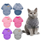 Warm Cat Sweater Clothing Autumn Winter Pet Dog Clothes For Small Dogs Cats Chihuahua Pug Yorkies Kitten Outfit Cat Coat Costume