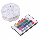 Multicolor Submersible LED Light Waterproof Remote Controller Party Decorative Light Underwater Swimming Pool Vase Fish Light