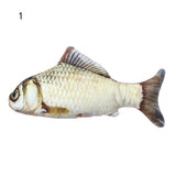 1PC Artificial Fish Plush Cat Toys