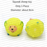 Rubber Squeak Toy for Dog Screaming Chicken Chew Bone Squeaky Ball Toys