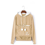 Cat Lovers Hoodies With Cuddle Pouch Mewgaroo Nyangaroo Dog Pet Hoodies For Casual Kangaroo Pullovers With Ears Sweatshirt 4XL
