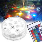 LED Waterproof Pool Lights 10 Led Colorful Flashing Aquarium Light Electronic Underwater Fish Tank Light zwembad verlichting