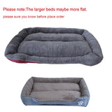 S-3XL 9 Colors Paw Pet Sofa Dog Beds Waterproof Bottom Soft Fleece Warm Cat Bed House Petshop Dropshipping cama perro