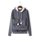 Pet Hoodies For Casual Kangaroo Pullovers With Ears Sweatshirt