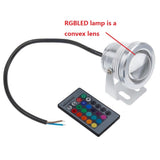 RGB LED Underwater Lamp 16 Colors 10W AC 12V IP67 Waterproof Swimming Pool Pond Fish Tank Aquarium LED Light Lamp With Remote