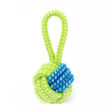 Dogs Chew Teeth Clean Outdoor Traning Fun Playing Green Rope