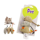 New Cat Toy Mouse Long Tail Fur Mice Toys Cat products 3pcs/set Randomly