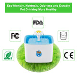 UK/EU/US Plug 2.5L Automatic Cat Water Fountain Electric Water Fountain Dog Cat Pet Drinker Bowl Pet Blue Drinking Fountain 