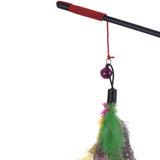 High Quality Pet Cat Toy Newly Design Bird Feather Plush Plastic Toy for Cats Cat Catcher Teaser Toy Free Shipping 
