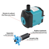 3/6/10/15/25W Ultra-Quiet Submersible Water Fountain Pump Filter Fish Pond Aquarium Water Pump Tank Fountain