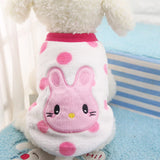Autumn/Winter Cartoon Pet Puppy Cat Coats Jacket Warm Fleece Dog Costumes Clothes for Small Dogs Chihuahua Yorkshire Clothing