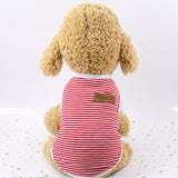 Cute Pet Clothes Striped Soft Vest