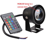 RGB LED Underwater Lamp 16 Colors 10W AC 12V IP67 Waterproof Swimming Pool Pond Fish Tank Aquarium LED Light Lamp With Remote