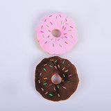 13Cm Sightly Pet Chew Cotton Donut Play Toys Lovely Pet Dog Puppy Cat Tugging Chew Squeaker Quack Sound Toy Chew Donut Play Toys