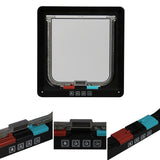 4 Way Lockable Dog Cat Kitten Door Security Flap Door ABS Plastic S/M/L Animal Small Pet Cat Dog Gate Door Pet Supplies