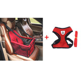 Dog Booster Seat Basket Safety Belt Mesh Harness