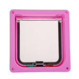 4 Way Lockable Pets Door Security Flap ABS Plastic Door