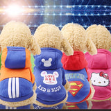 Cartoon Dog Hoodie Pet Dog Clothes For Dogs Coat Jacket Cotton French Bulldog Clothing For Dogs Pets Clothing Pug