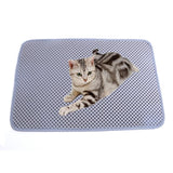 Waterproof Cat Litter Mat EVA Double-Layer Pad Bed Protect Floor