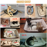 6 Size Soft Fleece Pet Dog Bed Cushion Bone Print Large Breed Dog Beds For Labrador Golden retriever Summer Dog Mat