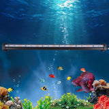 46CM 5050 RGB LED Aquarium Light Submersible Air Bubble Lamp Light For Fish Tank Accessory With Remote Control Waterproof