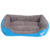 9 Colors Paw Pet Sofa Beds Waterproof Bottom Soft Fleece Warm Bed