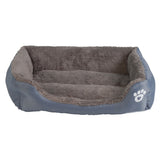 9 Colors Paw Pet Sofa Beds Waterproof Bottom Soft Fleece Warm Bed