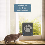 New 1PCS Pet Screen Door Dog Footprint Pattern Pet Cat Door Window Screen Doggie Flap Safe Pet Supplies
