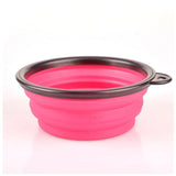 Pet Collapsible silicone bowl portable puppy food container