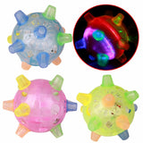 Flashing Dog Ball For Games Kids Ball Led Pets Toys Jumping Joggle Crazy Football Children's Funny Colored dog toy