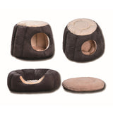 Petshy Foldable Pet Cat House Kennels Nest Winter Warm Kitten Puppy Sleeping Bed Cushion Tent Small Medium Dogs Pets Home Cave