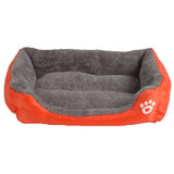 9 Colors Paw Pet Sofa Beds Waterproof Bottom Soft Fleece Warm Bed