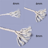 5M Natural Sisal Rope Durable 4/6/8mm DIY Making Desk Chair Legs Cat Scratching Post Toy Bingding Material For Cat Sharpen Claw
