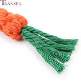Transer Pet Supply High Quality Pet Dog Toy Carrot Shape Rope Puppy Chew Toys Teath Cleaning Outdoor Fun Training 22cm 71229