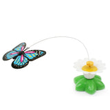 Cat Toys Electric Rotating Colorful Butterfly Funny Pet Seat ScratchToy For Cats Kitten Kitten dropshipping 8 x 5.5cm pet toys