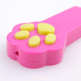 Paw Style Cat Catch the Interactive LED Light Pointer Exercise Chaser Toy Pet Scratching Training Tool 