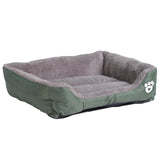 9 Colors Paw Pet Sofa Beds Waterproof Bottom Soft Fleece Warm Bed