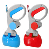 Portable Pet Pooper Scooper Dog Waste Scoop Sanitary Pickup Remover for Outdoor Cleaning Puppy Cat Kitten Free Poop Bags Gift
