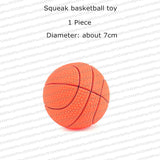 Rubber Squeak Toy for Dog Screaming Chicken Chew Bone Squeaky Ball Toys