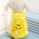 Cartoon Puppy Coats Jacket Warm Fleece Small Dogs