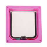 4 Way Lockable Dog Cat Kitten Door Security Flap Door ABS Plastic S/M/L Animal Small Pet Cat Dog Gate Door Pet Supplies