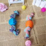 Pet Dog Rope Chew Toys Bone Ball Animal Shape Pets Playing Knot Toy Cotton Teeth Cleaning Toys for Small Pet Puppy