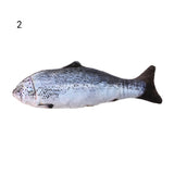 1PC Artificial Fish Plush Cat Toys