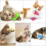 Funny Interactive Plush Cat Toy Pet Kitten Chewing Toy Teeth Grinding Catnip Toys Claws Thumb Bite Cat mint For Cats Cat Supply